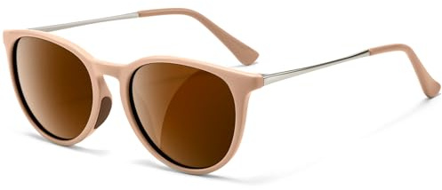 SUNGAIT Occhiali da sole polarizzati per bambini ragazzi e ragazze dai 3 ai 9 anni, protezione UV400, lenti infrangibili, montatura flessibile, Montatura rosa/lenti polarizzate sfumate marrone