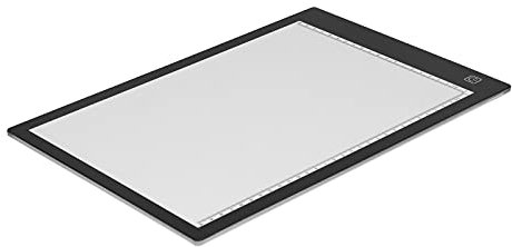 WPKD BLUEIY Bärbar A4 LED-kopieringstavla, lysande ritbord grafisk surfplatta för skissning och animering, A4-storlek, lätt, uppladdningsbar, perfekt för konstnärer och studenter