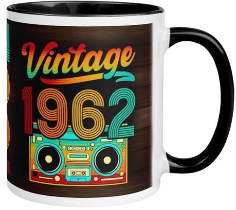 1962 Geburtstag Mann Frau | Vintage – 64 Jahre Geschenk | Jahrgang Tasse | Lustige Geschenktasse zum 64. Geburtstag | Geburtstagsdeko für Männer und Frauen zum 64ten | Made in Germany