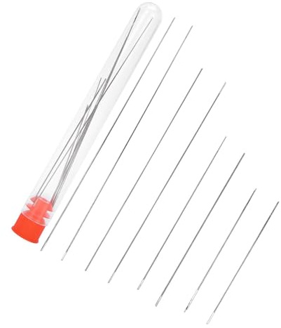 CHICIRIS Ago per Perline Aghi per Perline Grandi e Sottili Durevoli per Infilare Collane Strumenti per Cucire 8 Pezzi per la Creazione di Gioielli Fai-da-te