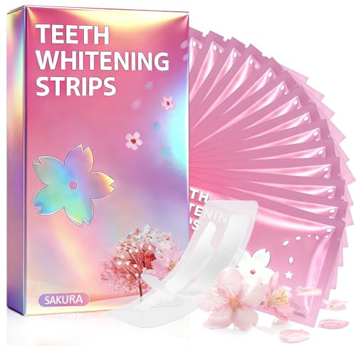 28 Pezzi Strisce Sbiancanti Morbide Per i Denti, Strisce Sbiancanti Dente Sbiancante Denti Professionale, Sbiancante Dente e Protezione dello Smalto, Adatte per Uomo e Donna a Casa