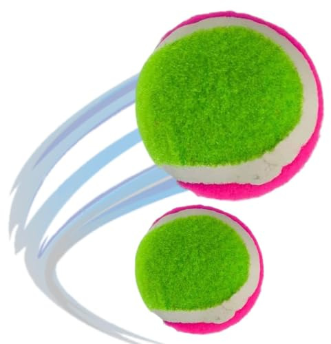 Kastboll och fångstspel 2 Stycken 6,5 cm & Klibbig Mjuk Boll | Barnens För Familj, , Pool, Park, Camping, Resor, Fest, Sport, Sommar, Semester, Skola,