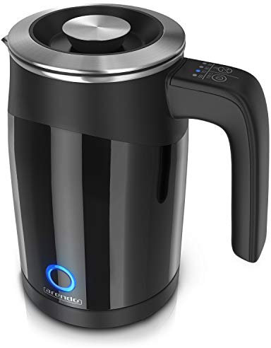 Arendo 0.5l Edelstahl Wasserkocher mit Temperatureinstellung im Doppelwand-Design - 0,5l Wasser-Füllmenge - 5 Temperaturstufen einstellbar - Single Teekocher - Warmhaltefunktion - Energiesparend