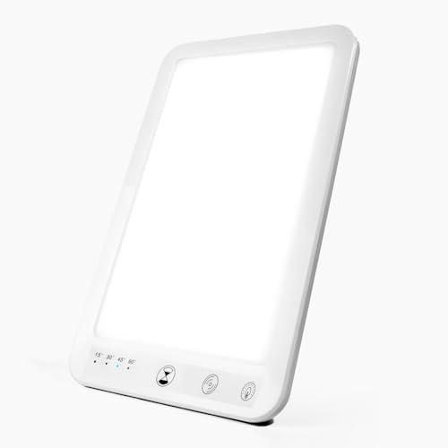 Osalis 10,000 Lux Compact Daylight Therapy Lamp – Clinically Proven SAD Light for Winter Blues & Energy Boost – Portable, Adjustable, UV-Free with Custom Brightness Modes