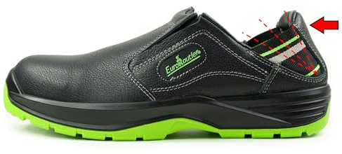 EuroRoutier Hybrid S1P-SRC Chaussures De Sécurité en Cuir Véritable Noir (Numeric_42)