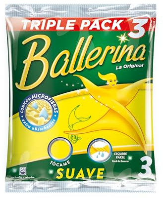 BALLERINA - Bayeta Amarilla 3 unidades - La Original