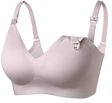momcozy Nursing Bras for Breastfeeding Brown