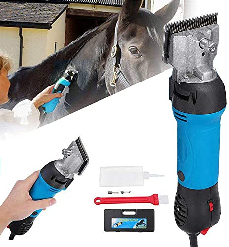 Profesional Maquina de Esquilar para Caballo, Cuidado del Caballo， Esquiladora Caballos 690W & 6 Velocidades Ajustables Eléctrica Maquinilla Cortapelos para Animales de Granja Grandes