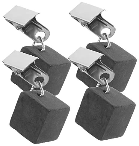 Alipis 4 Piezas Clip Prueba De Viento para Mantel Pinzas De Metal para Mantel De Exterior De Pesas Reutilizables para Picnic Camping y Decoración De Mesa