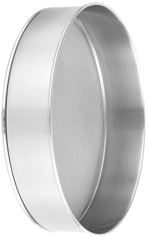 CIYODO De Inoxidable Tamizar El Azúcar Colador De Cernido Grande De para Hornear Cedazo Malla Circular Filtrar Hornada para Bien Plata