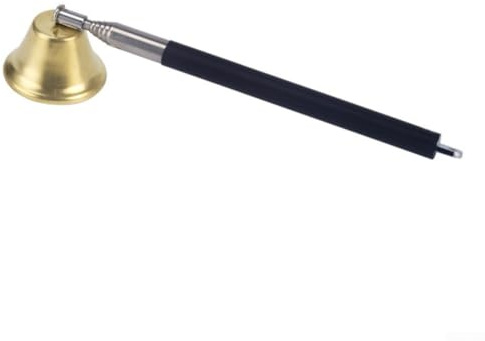 CNANRNANC Éteignoir à bougie en acier inoxydable avec poignée télescopique pour bougies parfumées, extincteur extensible pour la décoration de la maison et sortie de flamme sûre