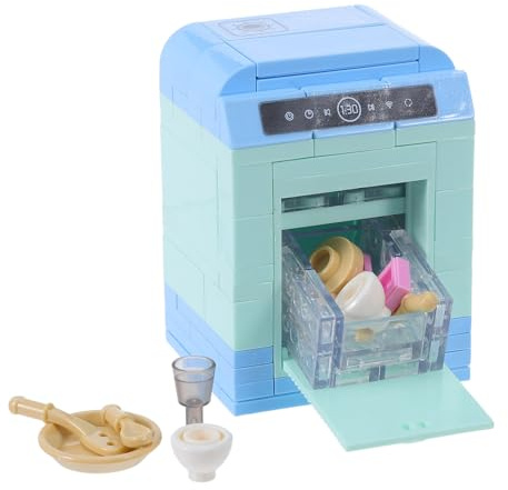 HOLIDYOYO Miniature Washing Machine Toy for Kids Doll House, Cleaning Washing Machine Mini Toy, Perfect Miniature Household Appliance for Party Decoration