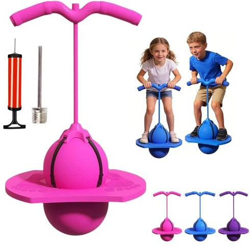 Pelota de salto de equilibrio para niños, pelota de salto de equilibrio para niños, pelotas de rebote con asa, bola de rebote de luna de hasta 600 libras, juguetes divertidos de rebote para equilibrio