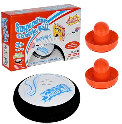 Hover Puck Game, Battery Operated, ABS, Air Hockey Hover Puck, Floating Hockey Set, Improves Reaction Skills, For Children Adult Family Outdoor Home Office School Party