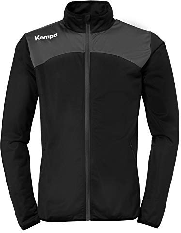 Kempa Herren Emotion 2.0 Poly Herren Jacke, Schwarz/Anthra, L EU