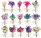 Mengger 15 Mazzi di Fiori Secchi Naturali Decorativi Fiori Pressati Secchi Naturali Fiori Secchi per il fai da te per Arte Artigianale Candela Scrapbooking Stile Casuale