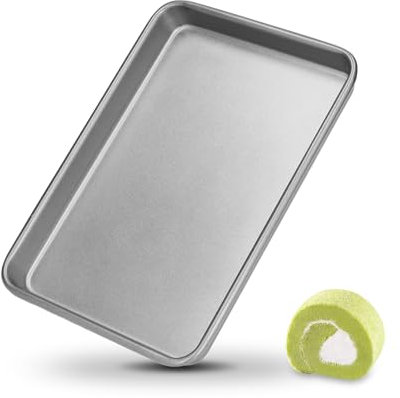 Hapivida Teglia da Forno Rettangolare, Teglia Antiaderente in Acciaio Inossidabile per Cottura Uniforme, 3 Dimensioni, per Pizza, Toast, Brownie, arrosti, Ideale per Pasticceria e Cucina casalinga