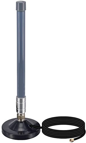 YILIANDUO 868MHz LoRa Antenna 3dBi Outdoor Fiberglass N-type Male FRP Antenna with Magnetic Base 3M Coaxial Cable for HNT Helium Network Devices Bobcat Hotspots