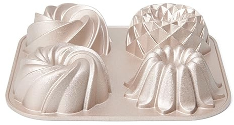 patisse Mini skål kakform – Gugelhupf – 4 – gjord av gjuten aluminium – 24 cm