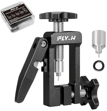 FLY_H Bicycle Brake Hydraulic Hose Fitting Insert Tool,Bike Hydraulic Needle Driver Insertion Tool,Brake Lines Tubing Entry Device,MTB Road Bike Olive Head Press in Hydraulic Brake Lines Cutting Tools
