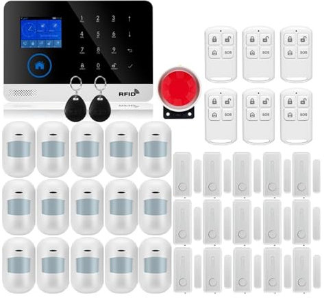 Système de sécurité Domestique, Système D'alarme De Sécurité Domestique GSM for Application avec Détecteur De Mouvement Compatible