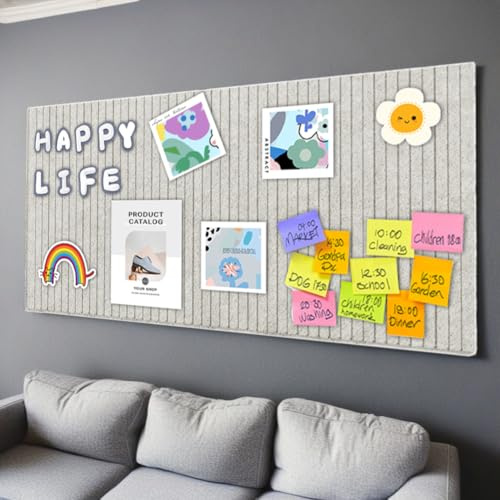 Gohytal Liten stor filt anslagstavla, självhäftande, gör-det-själv filt planeringstavla set för foton, bilder, vykort, filtbräda, memotavlor, memoboard, väggdekoration för kontor, kök, foton
