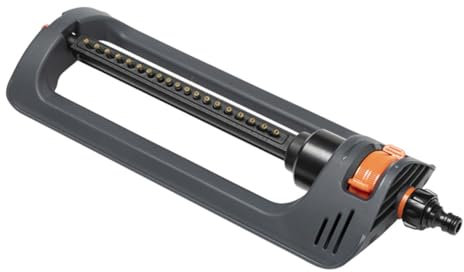 Arroseur De Pelouse Carré, avec Filtre Métallique Intégré, Arroseur avec 19 Buses pour Arroser des Surfaces De 110 À 250 M² (Noir)