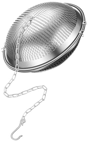GARVALON Colador de Especias de Acero Inoxidable 8 CM Infusor de Té para Hojas Sueltas Filtro Multifuncional para Cocina y Sopas Cesta para Especias y Condimentos