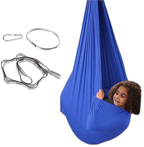 Sensory Swing - Calming Balance Toy, Children Hammock Swing, Indoor Playground Seating, Relaxing Bedroom Accessory | Versatile Hanging Pod For Boys Girls Patio Classroom Camping Garden