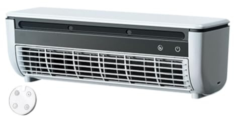 Ventilador de refrigeración de aire de pared portátil, Enfriador de espacio sin perforación, recargable por USB de velocidades, para el hogar, cocina, dormitorio, gimnasio, baño, RV