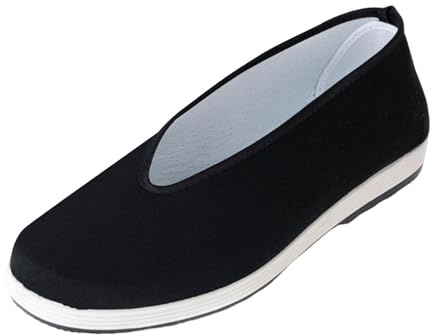 QUXVUIS Chaussures de Kung Fu Chinoises Respirantes, | idéales pour le cosplay et le quotidien. Chaussures traditionnelles de Pékin, semelle en caoutchouc et toile. Cadeau