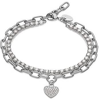 Guido Maria Kretschmer by CHRIST GMK Damen-Armband Edelstahl 71 Zirkonia One Size Silber 32012872