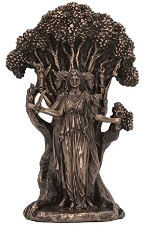 Nemesis Now Hécate, 18,5 cm, Diosa Hekate de Triple Luna de Bronce