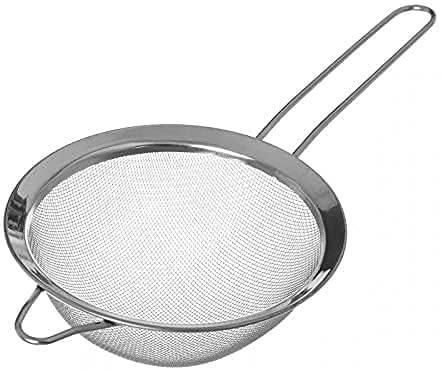Colador Acero Inoxidable/Colador Cocina/Colador Acero Malla Fina/Juego de Colador Acero Inoxidable Redondo Microperforado(20cm)