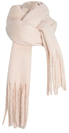 YIJOY Dicker Schal warm Damen - Schal Klassischer Und Täglich Damen Feinstrick Winter Kuschelige Warme Winter Schals Musselintuch Damen Deckenschal Winterschal warm Hochwertiges schal-tuch (Beige)