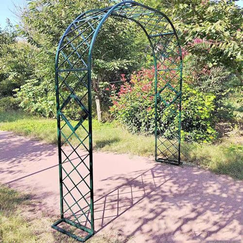 Giardino Arco in Metallo Larghezza 140-300cm, Altezza 230cm Arco per Rampicanti Rose Traliccio Padiglioni da Giardino Forte e Robusto(W180xH230xD40cm/5.9x7.5x1.3ft)