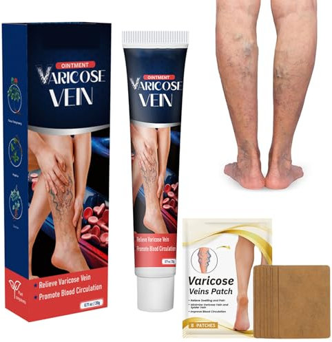Crema Vene Varicose, Unguento Per La Cura Delle Gambe, per la Riparazione Delle Gambe di Ragno Riduce Il Dolore E La Stanchezza Delle