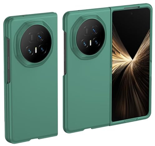 Topme Coque de téléphone Hard Skin pour Honor Magic V5 7.95, Manchon de Protection Antichoc en Polycarbonate - Vert foncé