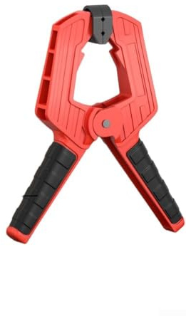 ABS Woodworking Spring Clamp with Rubber-Coated Handles Designed for Strong Clamping Force on Irregular Objects and DIY Tasks (3 Inches)