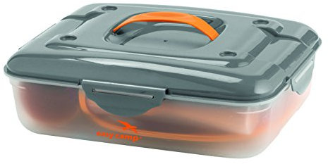Easy Camp Cerf Picknick Box für 4 Personen Campingküche, Orange, One Size