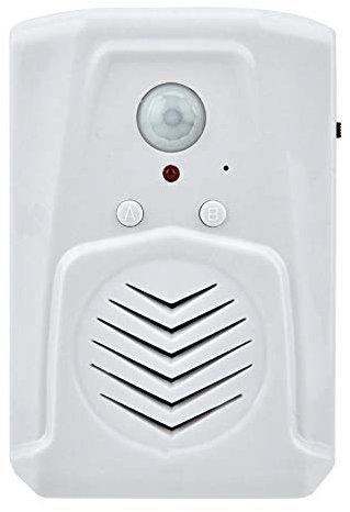 Tosuny Motion Sensor PIR Infrared Audio Player Doorbell, USB/Battery Powered Motion Sensor Activated Alarm MP3 Audio Player Infrared Induction Doorbell, Built-in speaker, 32M Flash Memory