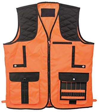 Dörr Treibjagdweste Orange Jagdweste Schießweste für Herren Drückjagd Gesellschaftsjagd (2XL)