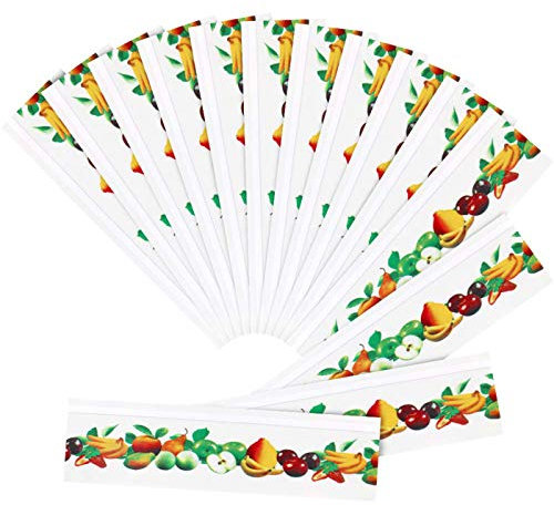 Toekt Lot de 30 autocollants anti-moustiques piege moustique pour fenêtre Motif fruits