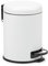 TATAY Poubelle Salle Bain avec Pédale 5L | Couvercle à Fermeture Douce | Seau Intérieur Amovible et Pratique | Acier Durable | Style Moderne – Blanc