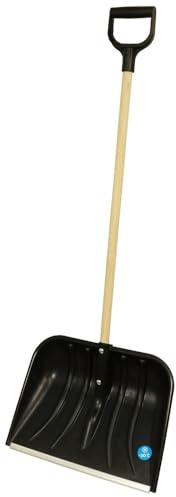 MePla Smart 48 snösläde med robust trähandtag och robust aluminiumkant – spade är perfekt för vintern – köp snabbt och billigt
