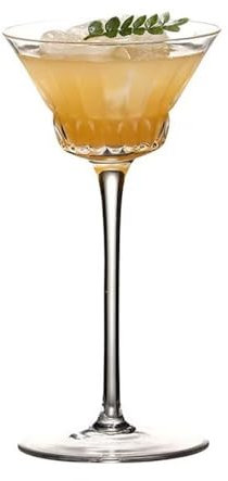 Copas para Champaña Copa de champán de cristal con base alta, 1 juego de copas de champán verticales con textura, capacidad de 3,72 oz for bares y restaurantes Copas de Vino / Flautas de Champán