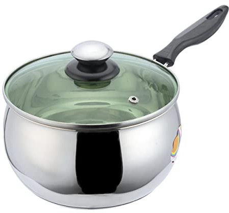 HOLIDYOYO Marmite Antiadhésive Cheese It 16 Cm À Fond Plat Ustensile De Cuisine Pour Domestique Les Soupes Les Nouilles Les Aliments Pour Bébés