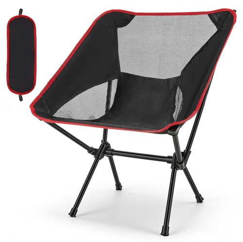 Yigowyigo Silla de camping plegable ligera, silla de playa, silla de pesca pequeña, ultraligera, silla de playa, silla de camping, tamaño pequeño para picnic, pesca, jardín, senderismo, deportes, al