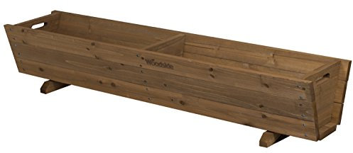 Woodside Wooden Garden Planter Plant/Flower Trough Container Box
