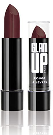 Glam'Up Paris - Lápiz de Labios Cremoso e Hidratante - Textura Suave y Fundente - Color Luminoso e Intenso - N°12 - Dark Cherry